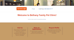 Desktop Screenshot of bethanyfamilypetclinic.com