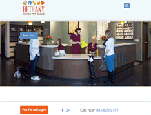 Tablet Screenshot of bethanyfamilypetclinic.com